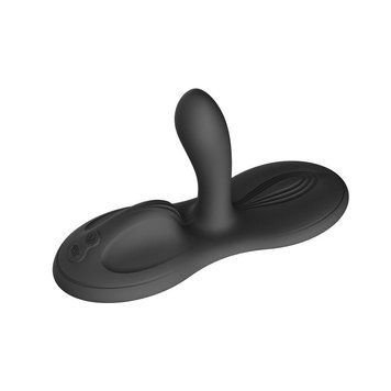 Основное фото Смарт-вибратор для клитора с вагинальным отростком Zalo Flora Smart Vibrating Pad чёрный 12,7 см