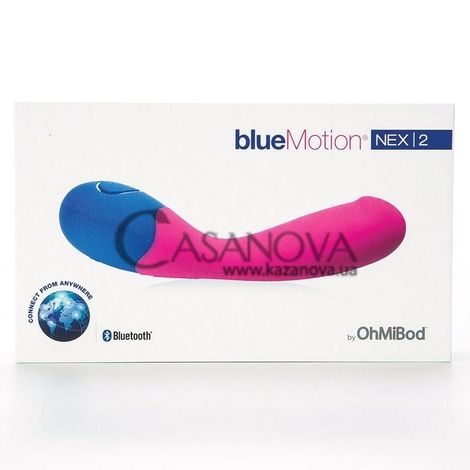 Основне фото Вібратор для точки G OhMiBod blueMotion NEX 2 рожево-синій 13 см