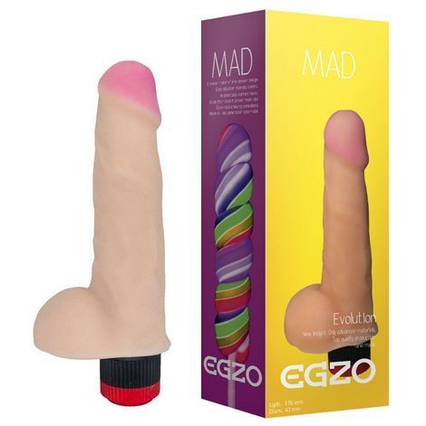 Основне фото Вібромасажер Mad Egzo V0120 тілесний 17,6 см