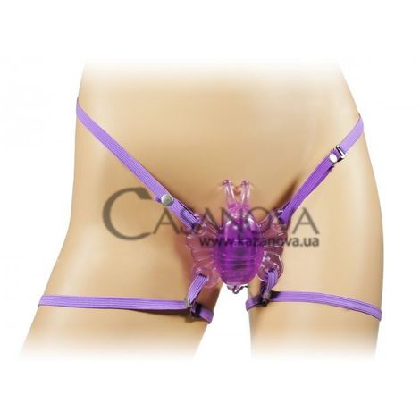 Основное фото Вибробабочка 10 Function Vibrating Butterfly Harness фиолетовая