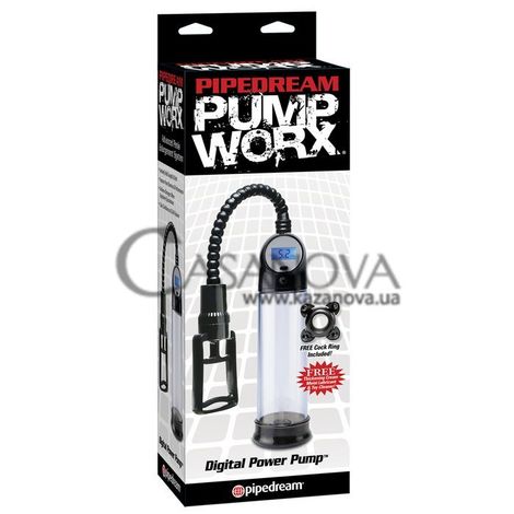 Основне фото Помпа з манометром Pump Worx Digital Power чорна 27,5 см