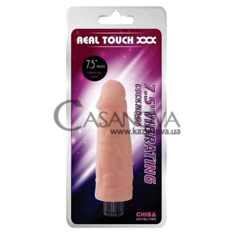 Основне фото Реалістичний вібратор Real Touch XXX 7,5 Vibrating Cock No 07 тілесний 18,5 см