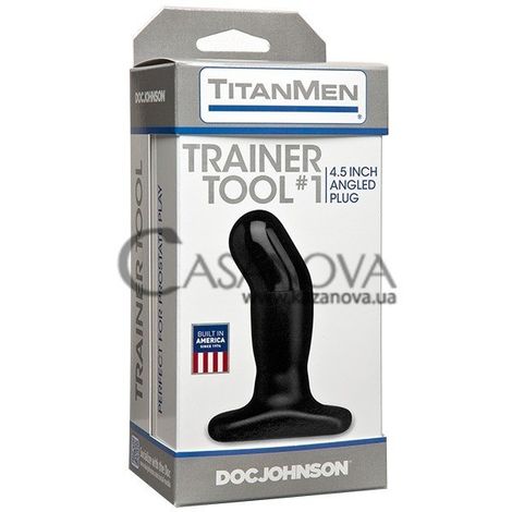 Основне фото Анальна пробка Doc Johnson TitanMen Trainer Tool 1 чорна 10,9 см