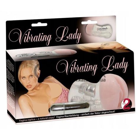Основное фото Мастурбатор-вагина с вибрацией Vibrating Lady прозрачно-телесный