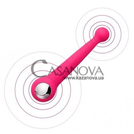 Основное фото Двусторонний вибростимулятор Svakom Bonnie розовый 19,8 см
