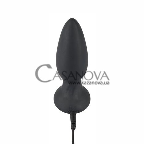 Основное фото Анальная пробка-пульсатор Black Velvets Remote Controlled Shaking Plug чёрная 14 см