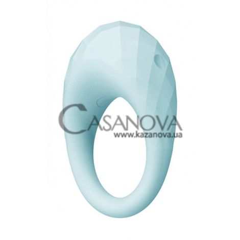 Основное фото Эрекционное кольцо с вибрацией Aquatic Zelie голубое