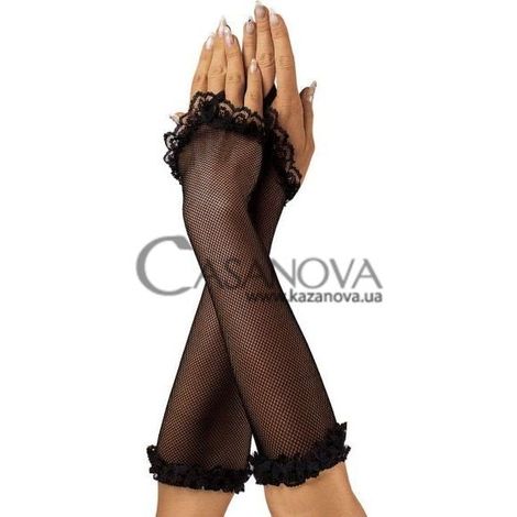 Основне фото Рукавички Roxana Fishnet Gloves чорні