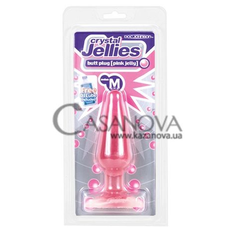 Основное фото Анальная пробка Crystal Jellies Butt Plug Medium розовый 13 см