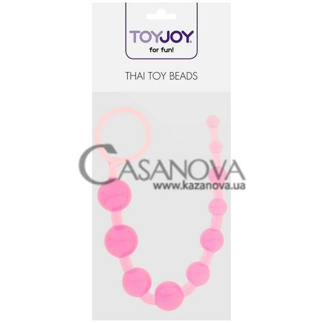 Основное фото Анальная цепочка Thai Toy Beads розовая 30 см