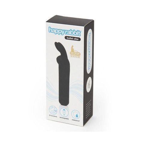 Основное фото Мини-вибратор Lovehoney Happy Rabbit Rechargeable Bullet чёрный 11 см