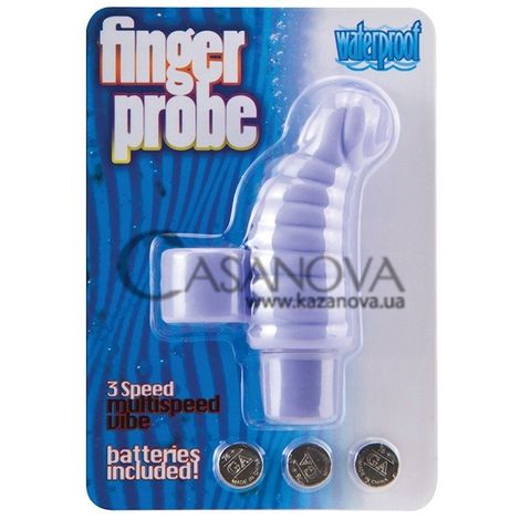 Основное фото Насадка с вибрацией на палец Finger Probe фиолетовая