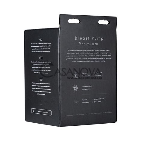 Основне фото Вакуумна помпа для грудей SAIZ Breast Pump Premium чорна