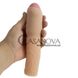 Дополнительное фото Удлиняющая насадка Xtra Thick Uncut Penis Extension телесная 19,7 см