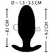 Додаткове фото Анальна пробка з вібрацією XouXou Vibrating E-Stim Butt Plug чорна 9,2 см
