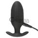 Додаткове фото Анальна пробка з вібрацією XouXou Vibrating E-Stim Butt Plug чорна 9,2 см