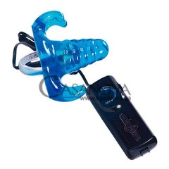 Основне фото Стимулятор із вібрацією для жінок Vagina Plug блакитний 6 см