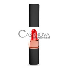 Основное фото Вакуумный стимулятор в виде помады Fierce Euphoria Erotism Suction Lipstick чёрно-красный 13 см