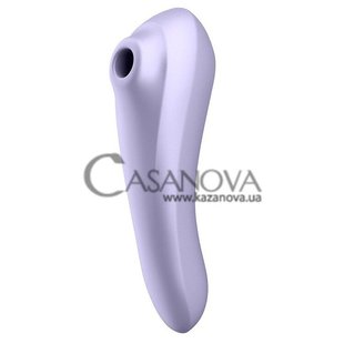 Основне фото Подвійний вакуумний вібратор Satisfyer Dual Pleasure фіолетовий 18 см