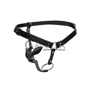 Основное фото Трусики с кольцом и пробкой Harness With Cock Ring And Anal Plug чёрные