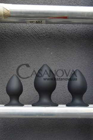 Основное фото Анальная пробка Tom of Finland Large Silicone Anal Plug чёрная 11,4 см