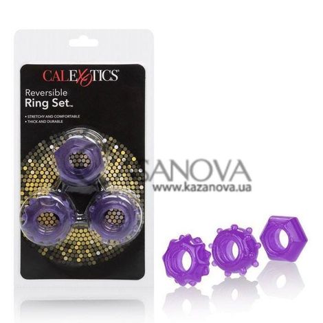 Основне фото Набір ерекційних кілець Reversible Ring Set фіолетовий