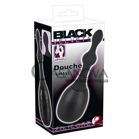 Основне фото Анальний стимулятор-клізма Black Velvets Douche Small чорний 23 см