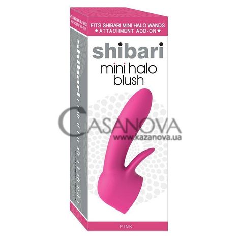 Основное фото Насадка для вибратора Shibari Mini Halo Blush розовая 13 см