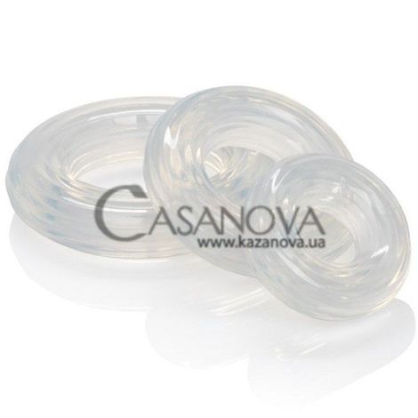Основное фото Набор эрекционных колец Premium Silicone Ring Set прозрачный