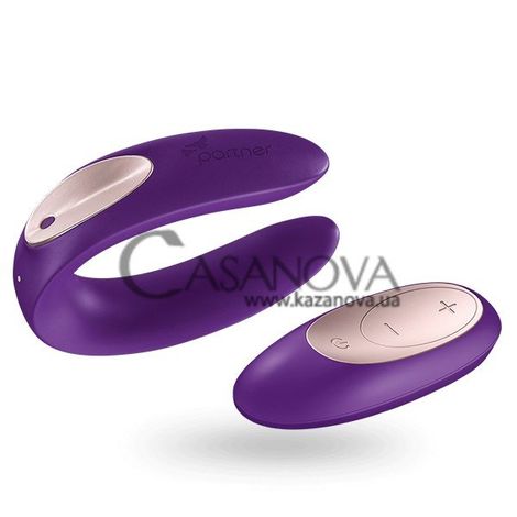 Основное фото Вибратор для пар с дистанционным управлением Satisfyer Double Plus Remote пурпурный
