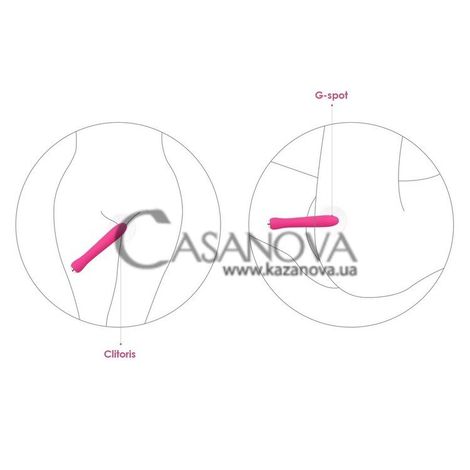 Основное фото Вибратор для точки G с подогревом Svakom Anya розовый 19,5 см
