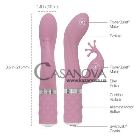 Основное фото Rabbit-вибратор Pillow Talk Kinky розовый 21,5 см