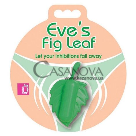 Основне фото Кліторальний вібратор Eve's Fig Leaf зелений 5,8 см