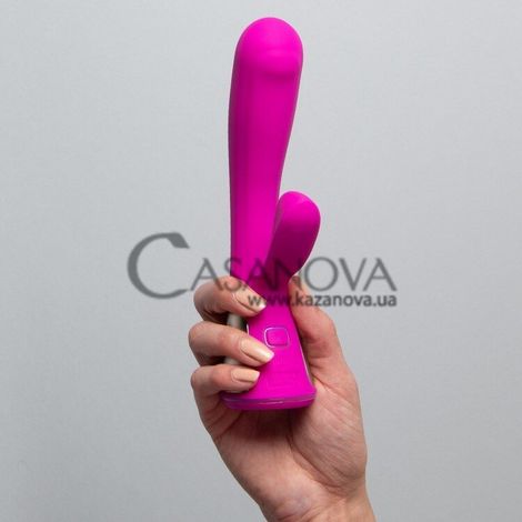 Основное фото Интерактивный rabbit-вибратор OhMiBod Fuse for Kiiroo розовый 18 см