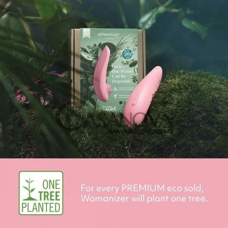 Основне фото Вакуумний стимулятор Womanizer Premium Eco рожевий 16,5 см