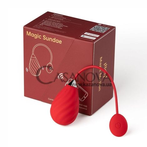 Основное фото Смарт-виброяйцо Magic Motion Sundae Red красное