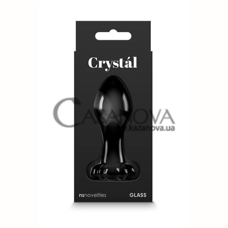 Основное фото Анальная пробка Crystal Flover черная 8,9 см.