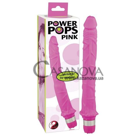 Основное фото Анальный вибратор Power Pops розовый 17,5 см