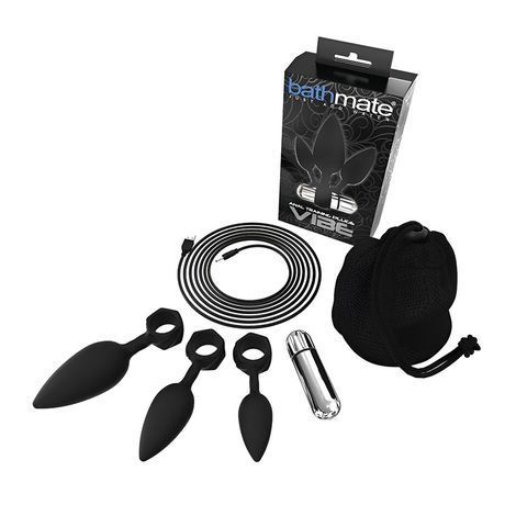 Основное фото Набор анальных вибропробок Bathmate Anal Training Plugs Vibe чёрный