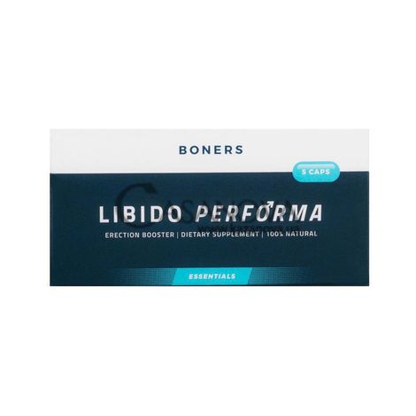 Основне фото Таблетки для ерекції Boners Libido Performa Erection Booster 5 шт