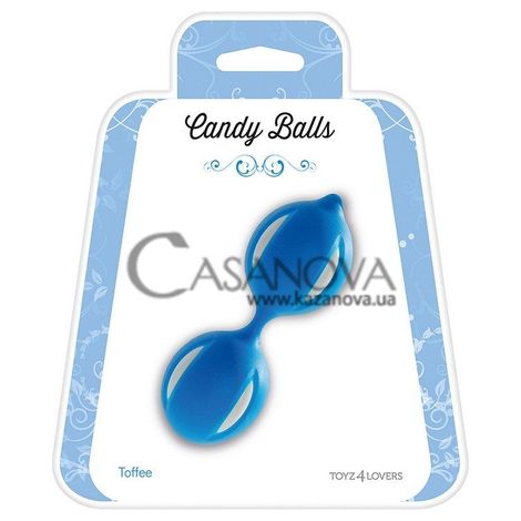 Основное фото Вагинальные шарики Candy Balls Toffee синие