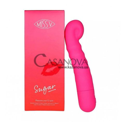 Основное фото Вибратор для точки G Miss V Sugar розовый 18,8 см