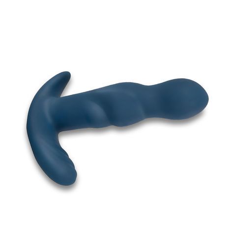 Основне фото Вібромасажер простати з ротацією ANOS RC Rotating Prostate Plug with Vibration синій 13,3 см