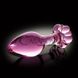 Додаткове фото Анальна пробка зі скла Icicles No. 48 рожева 8,9 см