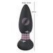 Дополнительное фото Анальная вибропробка с ротацией Black Velvets Remote Controlled Rotating & Vibrating Plug чёрная 14 см