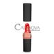 Додаткове фото Вакуумний стимулятор у вигляді помади Fierce Euphoria Erotism Suction Lipstick чорно-червоний 13 см