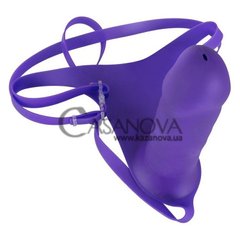 Основне фото Порожнистий внутрішній страпон для жінок Strap On For Lovers фіолетовий 18 см