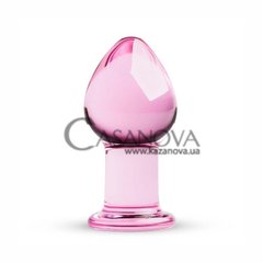 Основное фото Анальная пробка Gildo Handmade Glass Buttplug №26 розовая 9 см