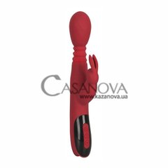 Основне фото Rabbit-вібратор з ротацією, пульсацією та функцією нагріву Rechargeable Massager For Her червоний 26,5 см