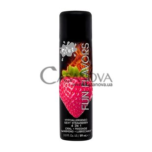 Основне фото Розігріваючий оральний лубрикант Wet Fun Flavors Sexy Strawberry полуниця 89 мл